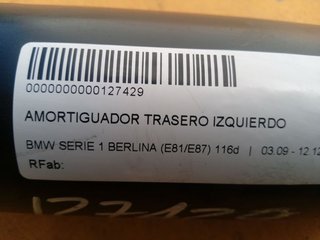 AMORTIGUADOR TRASERO IZQUIERDO BMW SERIE 1 BERLINA (E81/E87) 116d