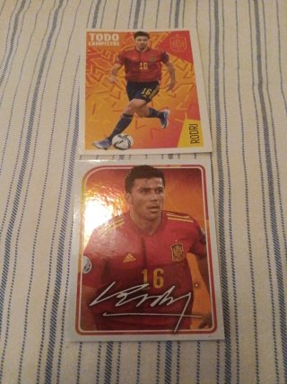 Pack Cromos Rodri Selección Española
