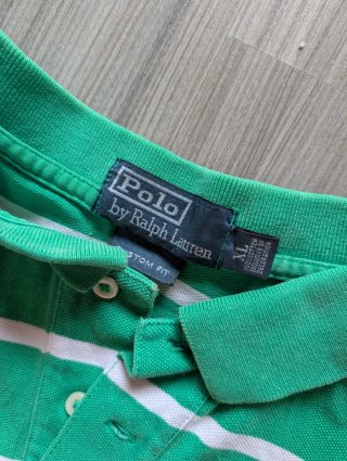 Polo Ralph Lauren Rayas Verde Talla XL