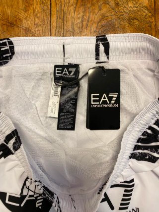Bañador EA7 Emporio Armani Blanco y Negro