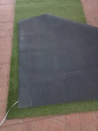 Residui di erba artificiale