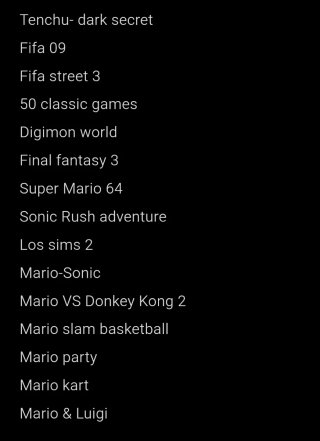Nintendo DS lite + juegos