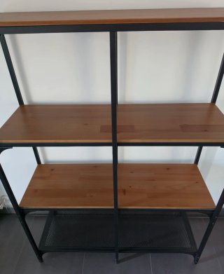 Estantería IKEA FJÄLLBO Negra/Madera