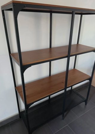 Estantería IKEA FJÄLLBO Negra/Madera