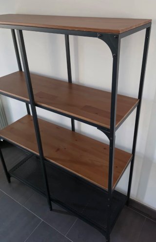 Estantería IKEA FJÄLLBO Negra/Madera