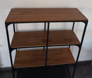 Estantería IKEA FJÄLLBO Negra/Madera