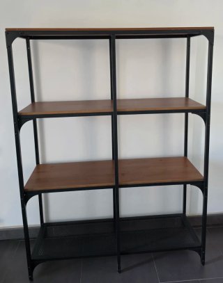Estantería IKEA FJÄLLBO Negra/Madera