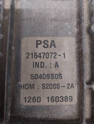 Peugeot 52607 964462568000 centralita motor 206