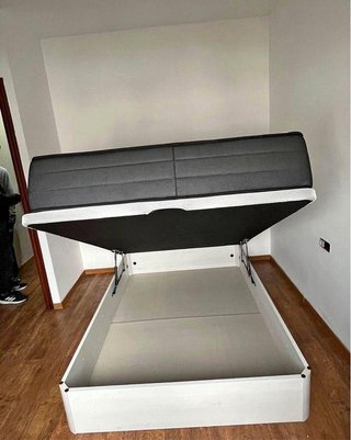 Canapé abatible blanco 135x190 EN OFERTA