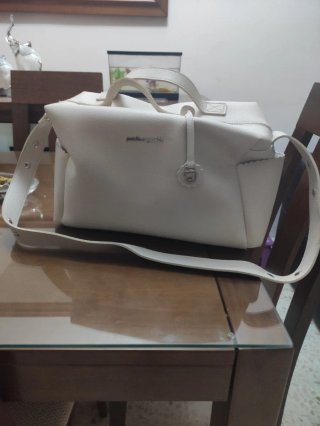 Bolso de paseo beige para carro "pasito a pasito"