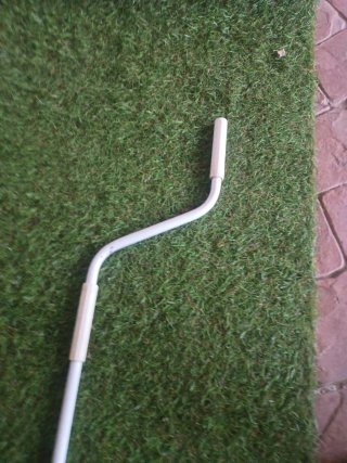 Gancio per tende bianco