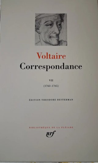 Voltaire Correspondance Tomo VII La Pleiade.