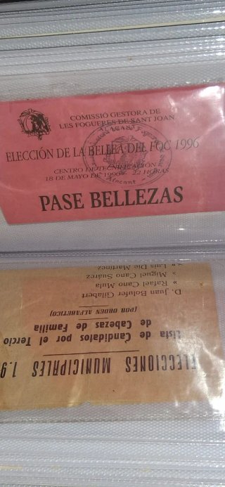 Álbum fotos  Documentos carnet Alicante etc