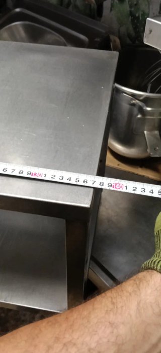 Estantería doble de acero inox fuerte 137x40