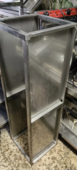 Estantería doble de acero inox fuerte 137x40