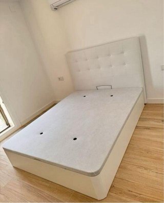OFERTON Canapé abatible blanco 135x190 NUEVO