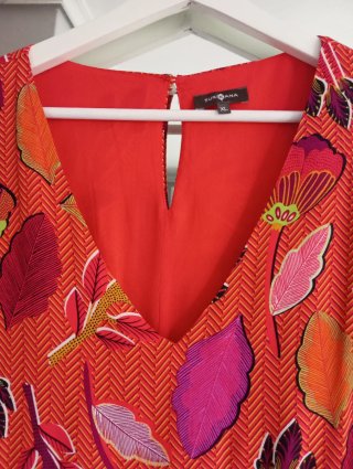 Vestido Verano Estampado Surkana Talla XL