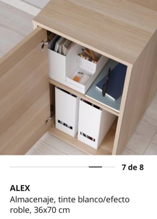 Escritorio IKEA LAGKAPTEN / ALEX blanco