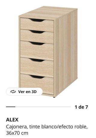 Escritorio IKEA LAGKAPTEN / ALEX blanco