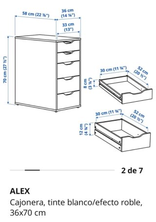 Escritorio IKEA LAGKAPTEN / ALEX blanco