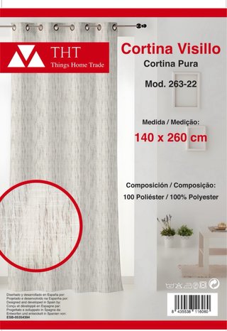 Cortina Visillo  140x260cm