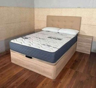 OFERTA Canapé beige y Colchón 135x190 NUEVO