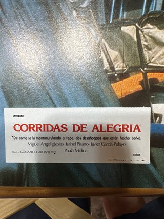 10 Fotocromos Película Corridas de Alegría