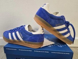 Zapatillas Adidas Gazelle Azul y Blanco