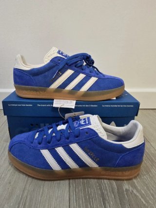 Zapatillas Adidas Gazelle Azul y Blanco