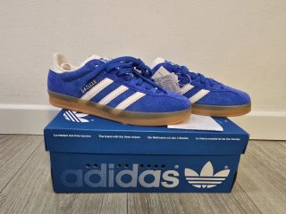 Zapatillas Adidas Gazelle Azul y Blanco