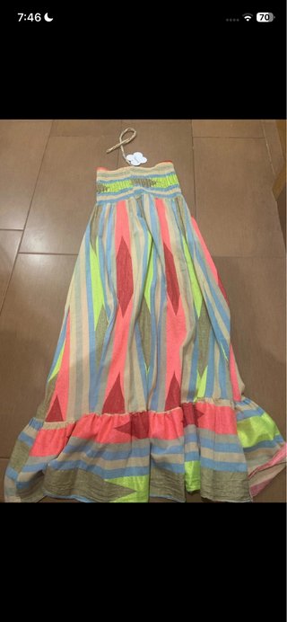 Vestido etnico colores vibrantes