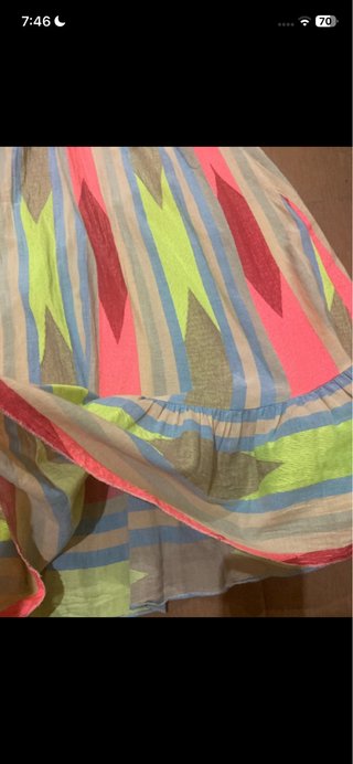 Vestido etnico colores vibrantes