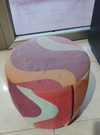 Puf redondo para retapizar