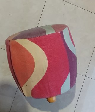 Puf redondo para retapizar