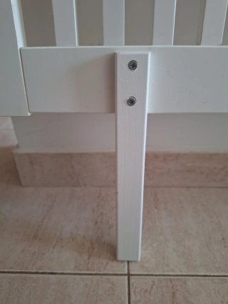 Cabecero de cama de madera blanco