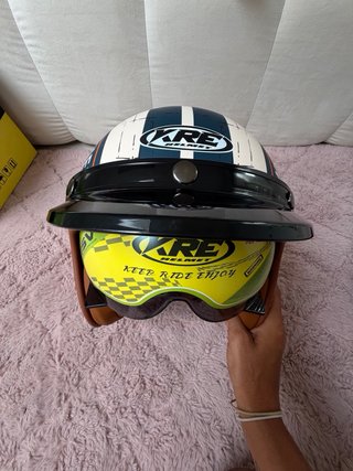 Casco moto KRE vintage