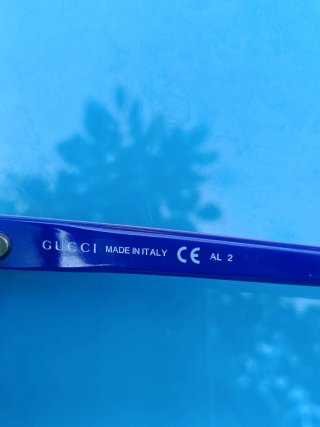 Occhiali da sole Gucci blu e viola