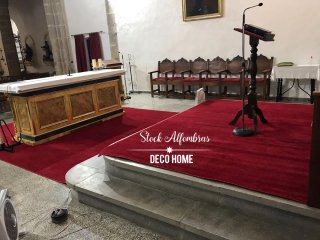 Alfombras para eventos cenefas y roja lisa