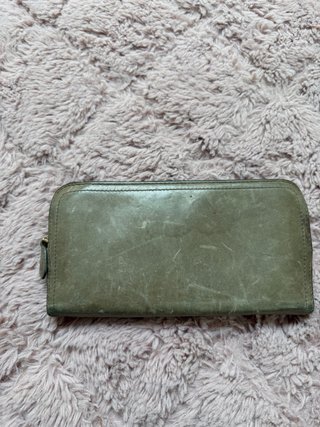 Portafoglio Prada Grigio Verde