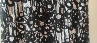 Vestito corto estivo bianco e nero