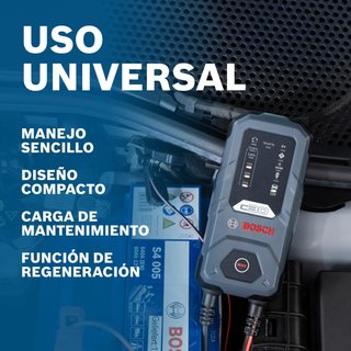 Cargador Batería Bosch C30 6V/12V Coche Moto