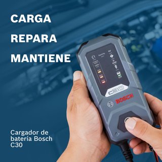 Cargador Batería Bosch C30 6V/12V Coche Moto