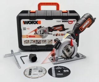 Sierra Circular WORX 710W 46mm con maletín