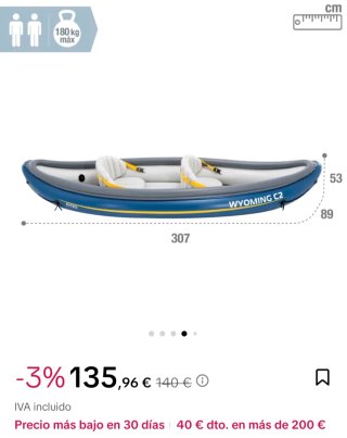 Kayak hinchable WYOMING C2