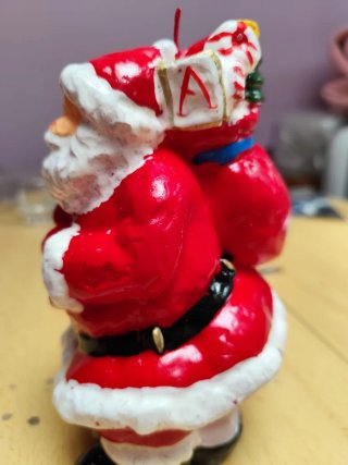 Vela de Cera de Papá Noel