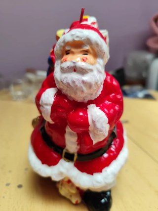 Vela de Cera de Papá Noel