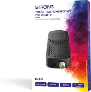 Receptor HDMI/Decodificador DVB-T2 - SRT84 - Función Grabadora - Compatible con los Estándares HEVC265 & Dolby Audio