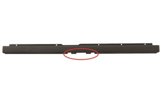 Centro Paragolpes Trasero Gris Con Recorte Para Gancho De Remolque para Citroen JUMPER 2006 y JUMPER 2014, Fiat DUCATO 2006 y DUCATO 2014 y Peugeot BOXER 2006 y BOXER 2014