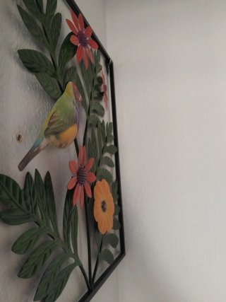 Decoración pared mariposas y pájaro