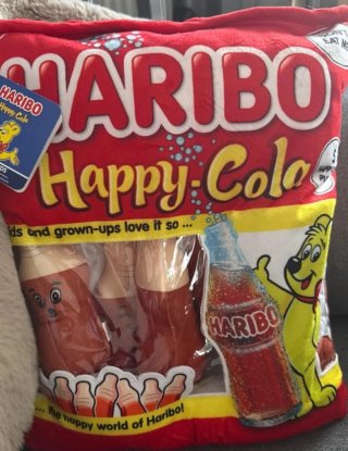 Cuscino Haribo Happy Cola Peluche
